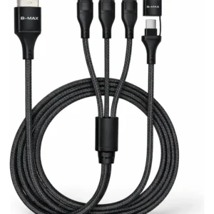 Cabo USB 5 em 1 B-MAX Multicarregador Universal