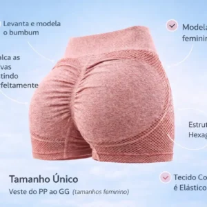 Short Feminino Fitness Levanta Bumbum Seamless